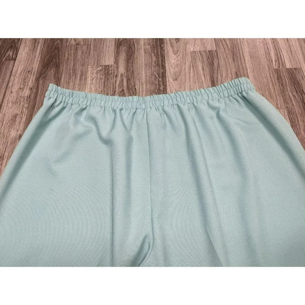 (3/$35) Dressbarn‎ Womens Plus Size 24W Teal Pull On Elastic Waist Pants